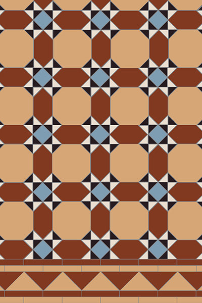 Original Style Victorian Inverlochy Pattern-Floor-Tile