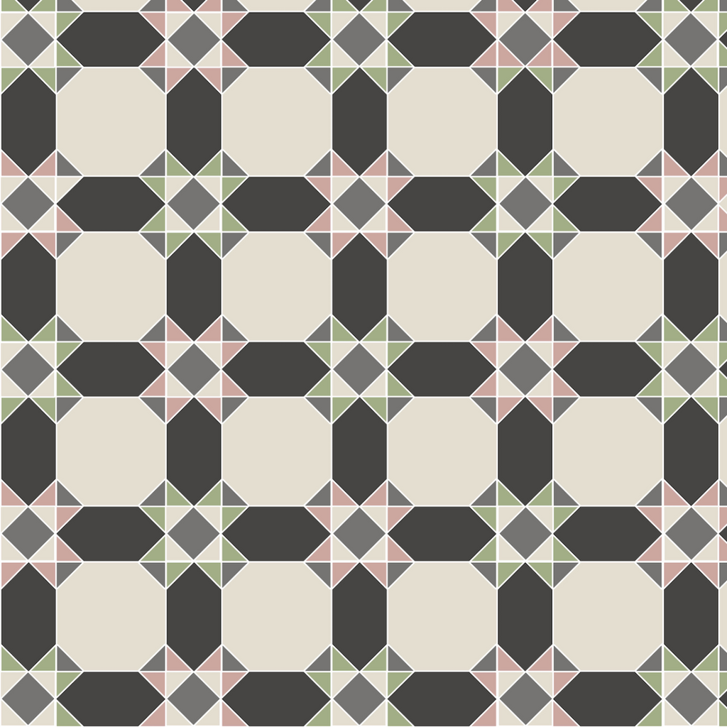 Original Style Victorian Inverlochy Pattern-Floor-Tile