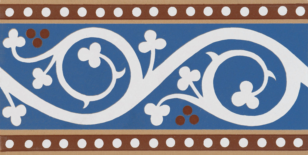 Original Style Victorian Kitchener Border-Blue-IM-0023492-Floor-Tile