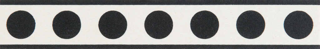 Original Style Victorian Melbourne Border-Black Spot on Dover White-IM-0010587-Floor-Tile
