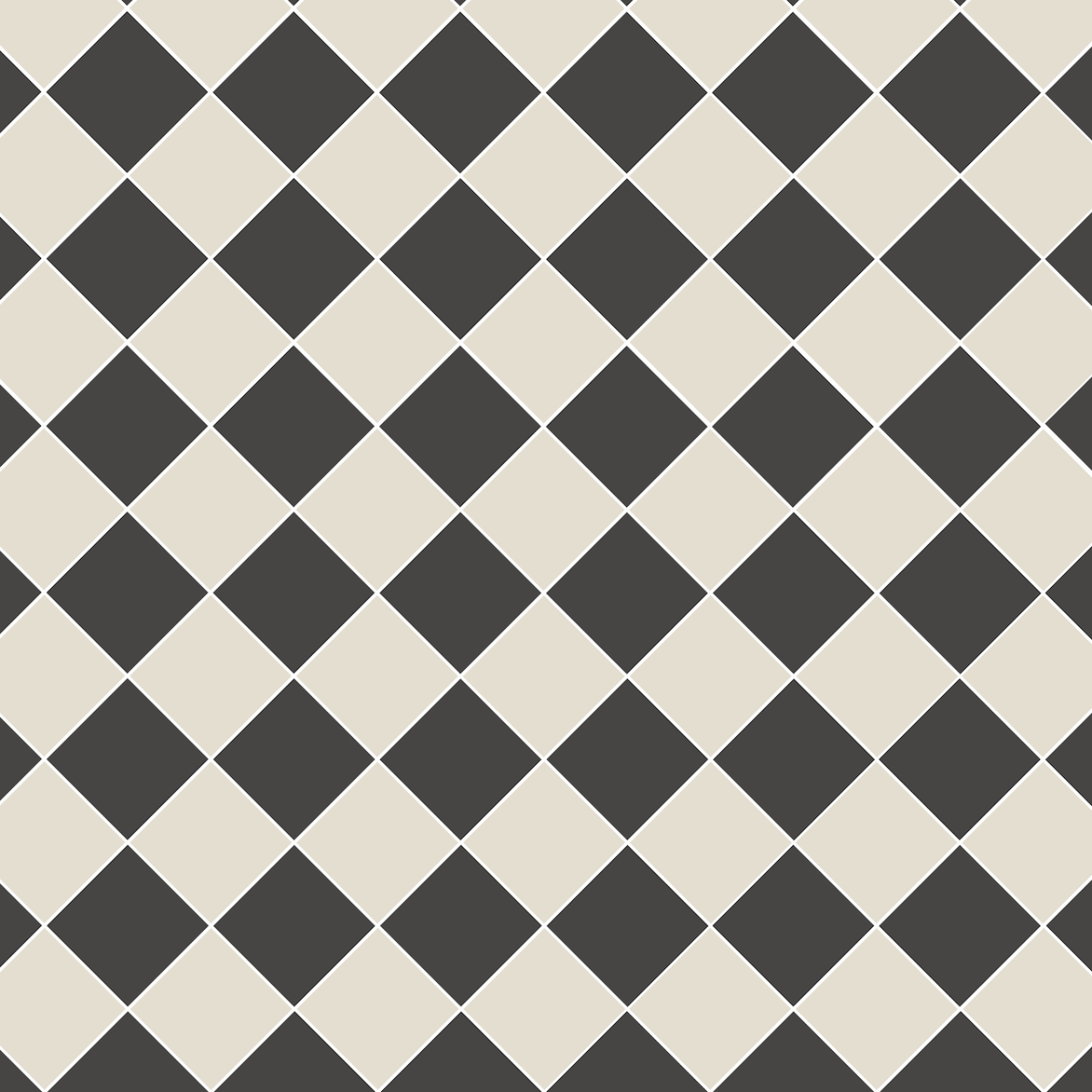 Original Style Victorian Oxford Black and White Pattern-Floor-Tile
