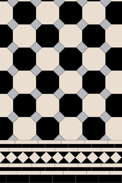 Original Style Victorian Pomeroy Pattern-Floor-Tile