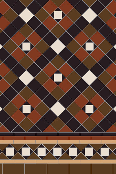 Original Style Victorian Richmond Pattern-Floor-Tile