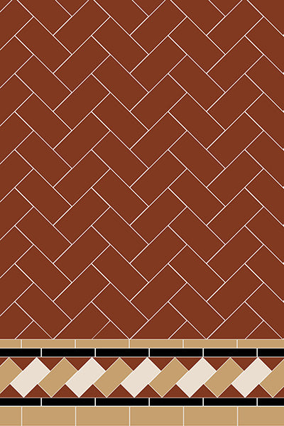 Original Style Victorian Scarborough Pattern-Floor-Tile