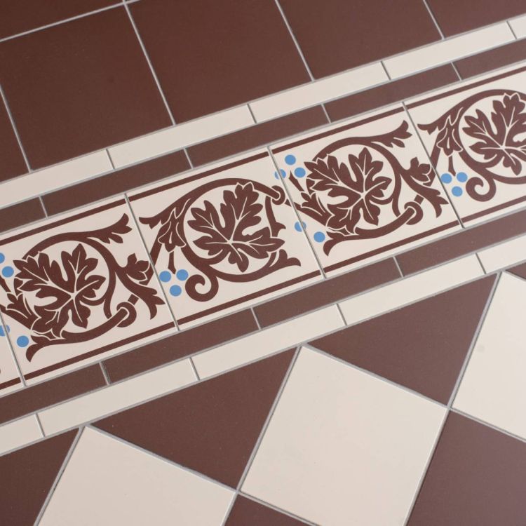 Original Style Victorian Shaftesbury Border - Set of 2-Floor-Tile