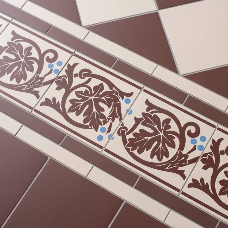 Original Style Victorian Shaftesbury Border - Set of 2-Floor-Tile