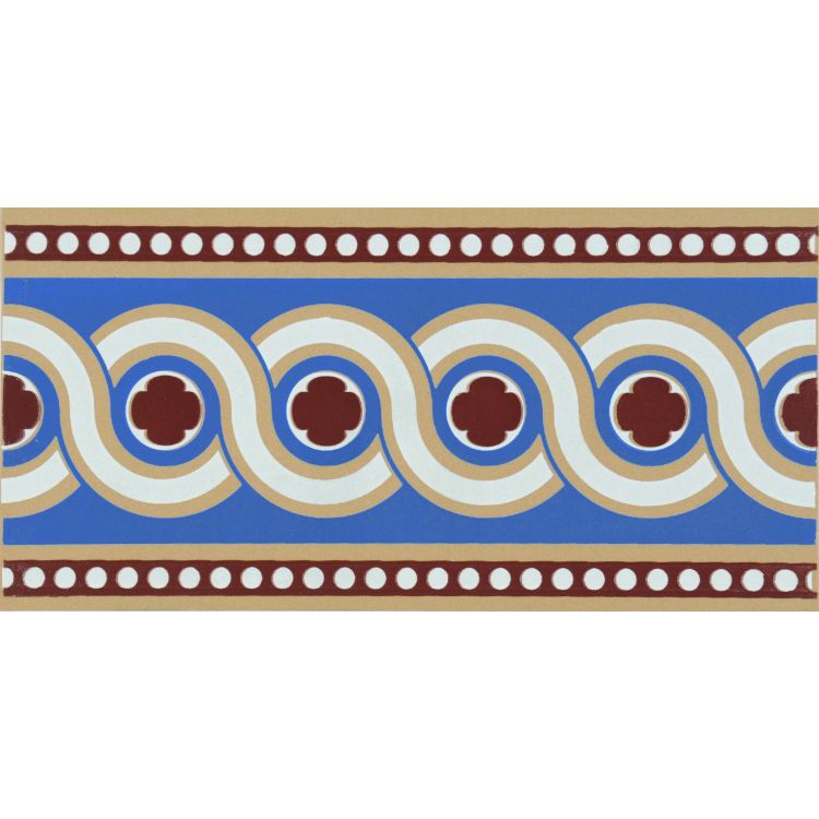 Original Style Victorian Telford Border-Blue-IM-0015835-Floor-Tile