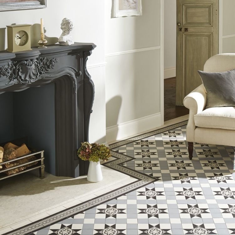 Original Style Victorian Telford Border-Floor-Tile