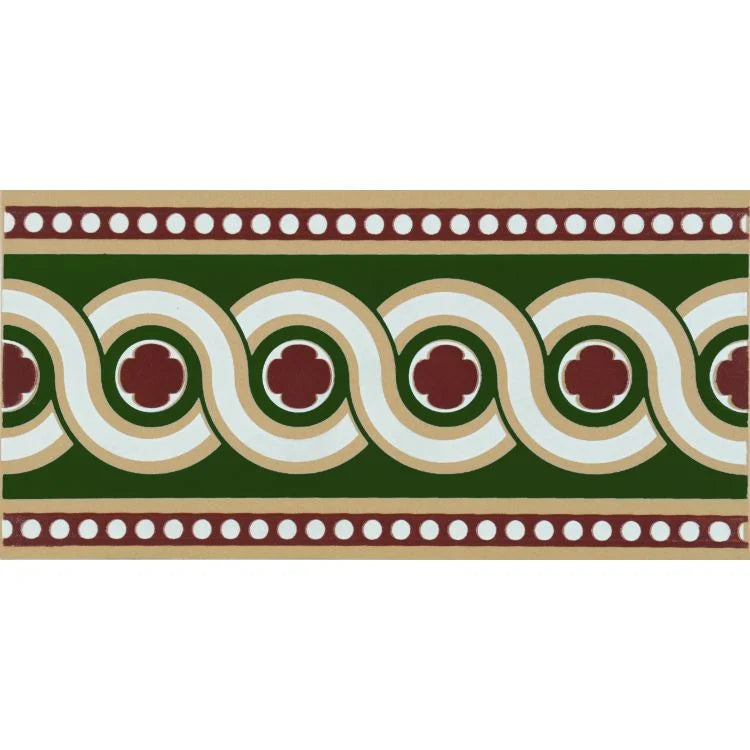 Original Style Victorian Telford Border-Green-IM-0001395-Floor-Tile