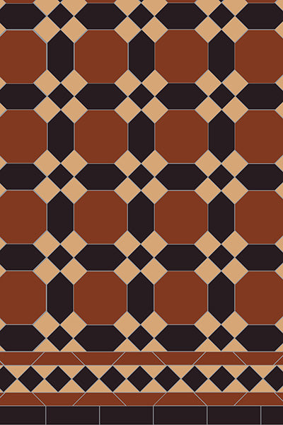Original Style Victorian Warwick Pattern-Floor-Tile