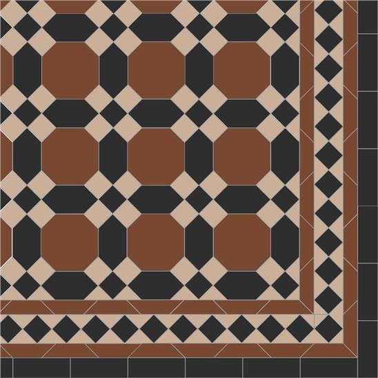 Original Style Victorian Warwick Pattern-Floor-Tile