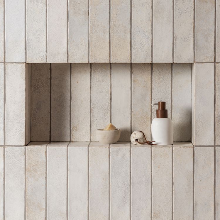 Original StyleTileworks Oken Brick White Tile 7.5x30cm-