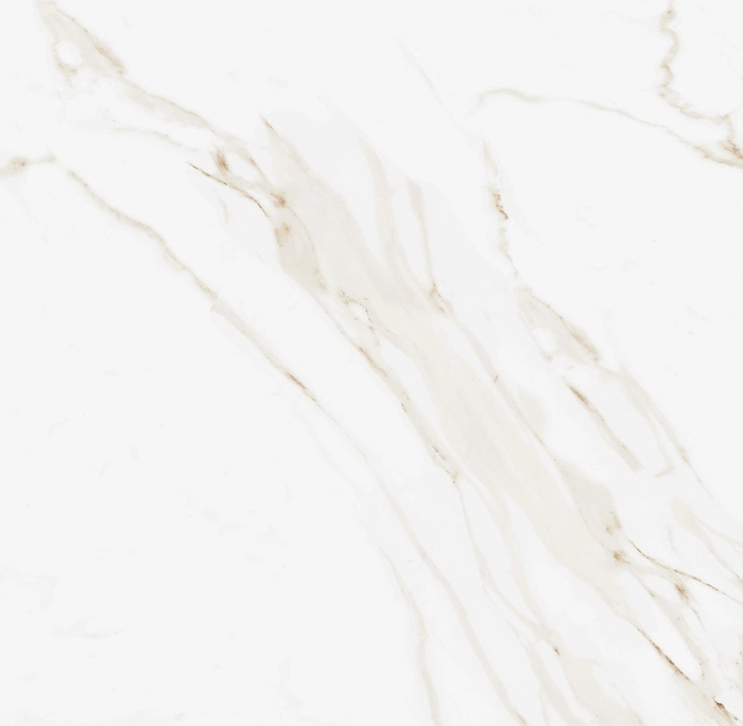 Oro Marble Effect Gloss Porcelain Floor Tile 60x60cm