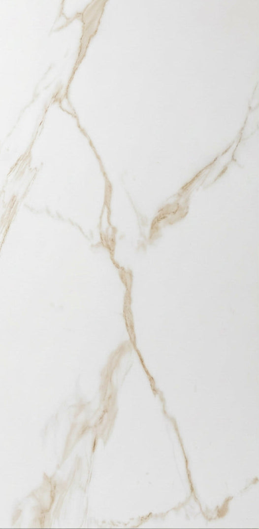 Oro Marble Effect Gloss Porcelain Wall & Floor Tile 30x60cm