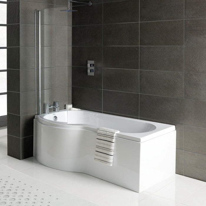 P-Shape Shower Bath Only-Baths-CAPAB0507-Left Hand-