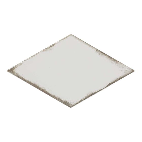 Verona Vintage Rhomboid White Ceramic Wall Tile 15x26cm