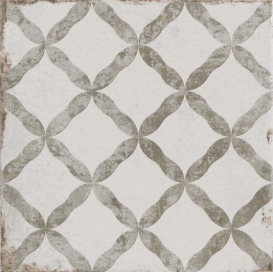 Verona Garcia Antique Grey Matt Glazed Porcelain Wall & Floor Tile 20x20cm