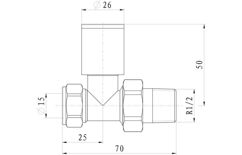 Patterned Chrome Radiator Valves-Heating-DIRA0224-