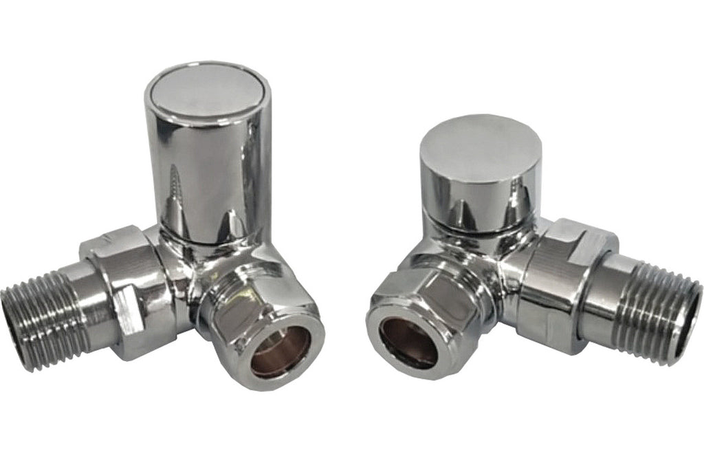 Patterned Chrome Radiator Valves-Heating-DIRA0224-Corner-