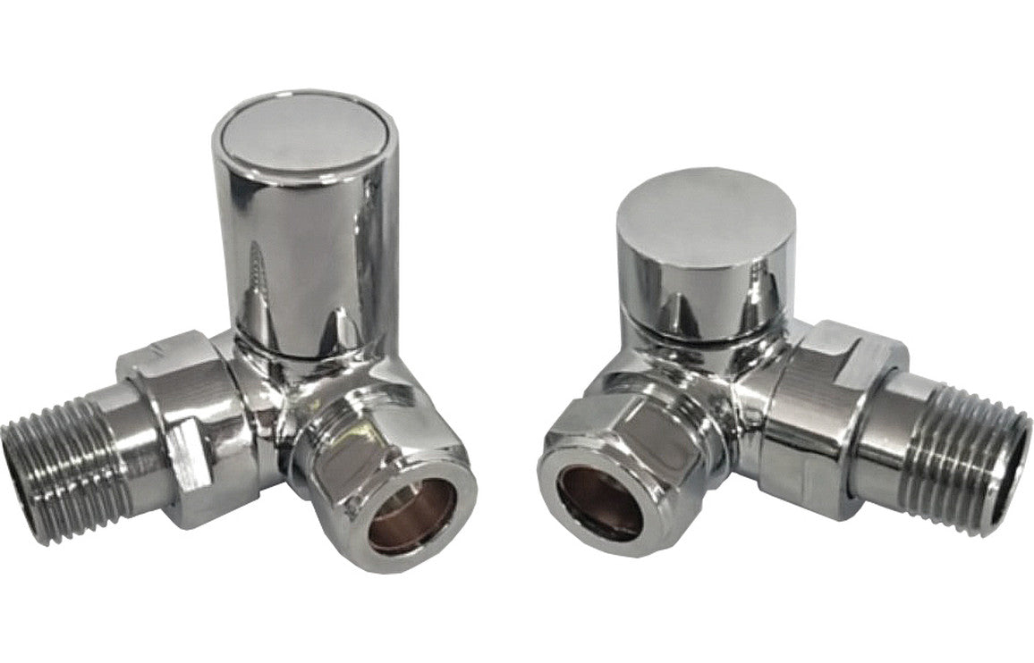Patterned Chrome Radiator Valves-Heating-DIRA0224-Corner-