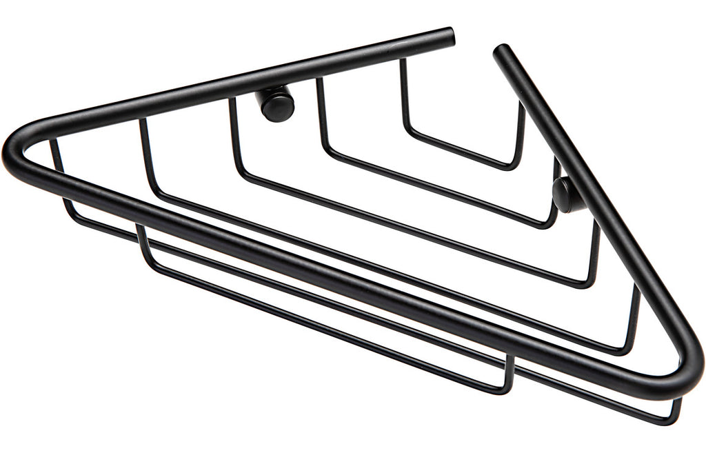 Penelope 1-Tier Corner Shower Storage - Black-Enclosure Accessories-DIAC0182-