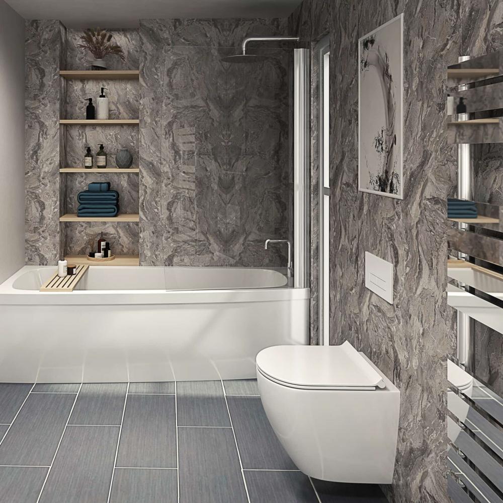 Perform Panel Toffee 1200x2400mm Bathroom Wall Panels-7256