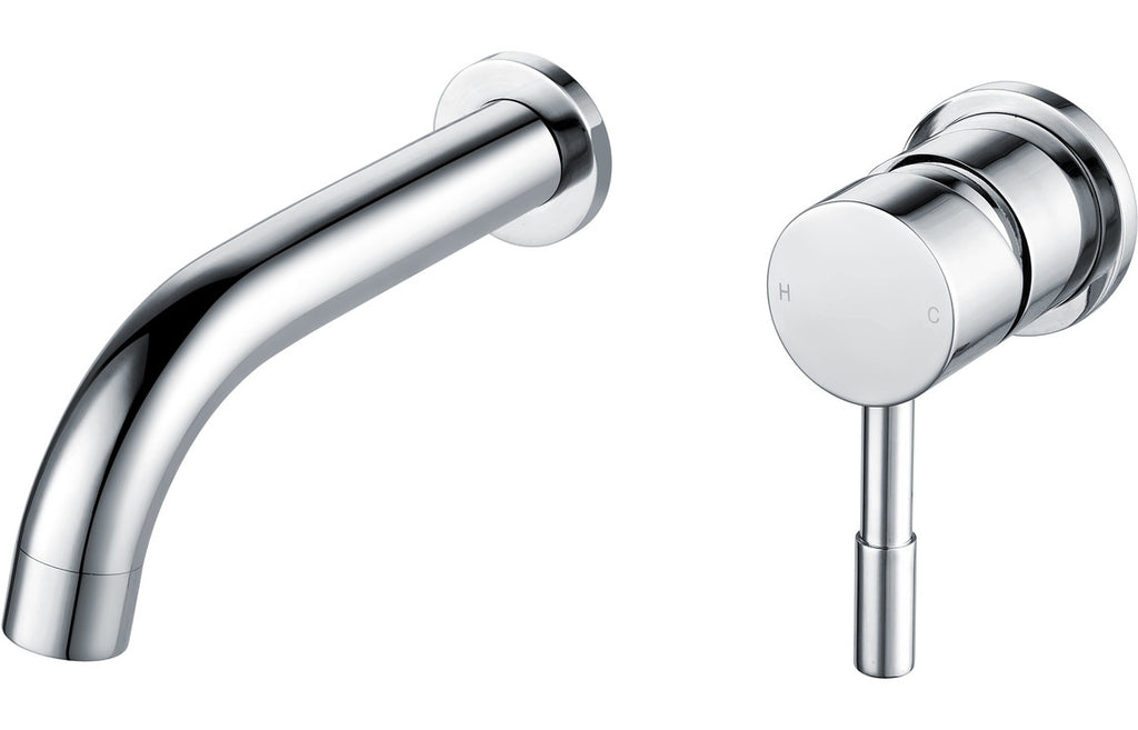 Pescara Wall Mounted Basin Mixer - Chrome-Basin Taps-DITS1358-