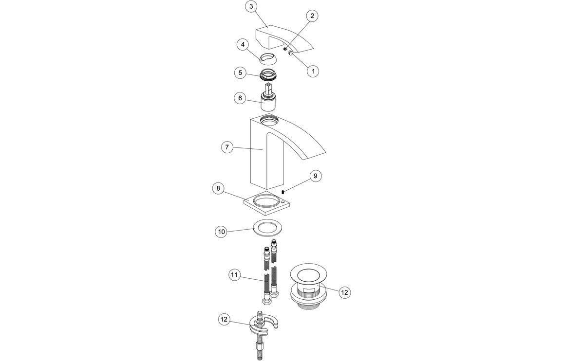 Pimlico Cloakroom Basin Mixer - Chrome-Basin Taps-CAPTA9451-