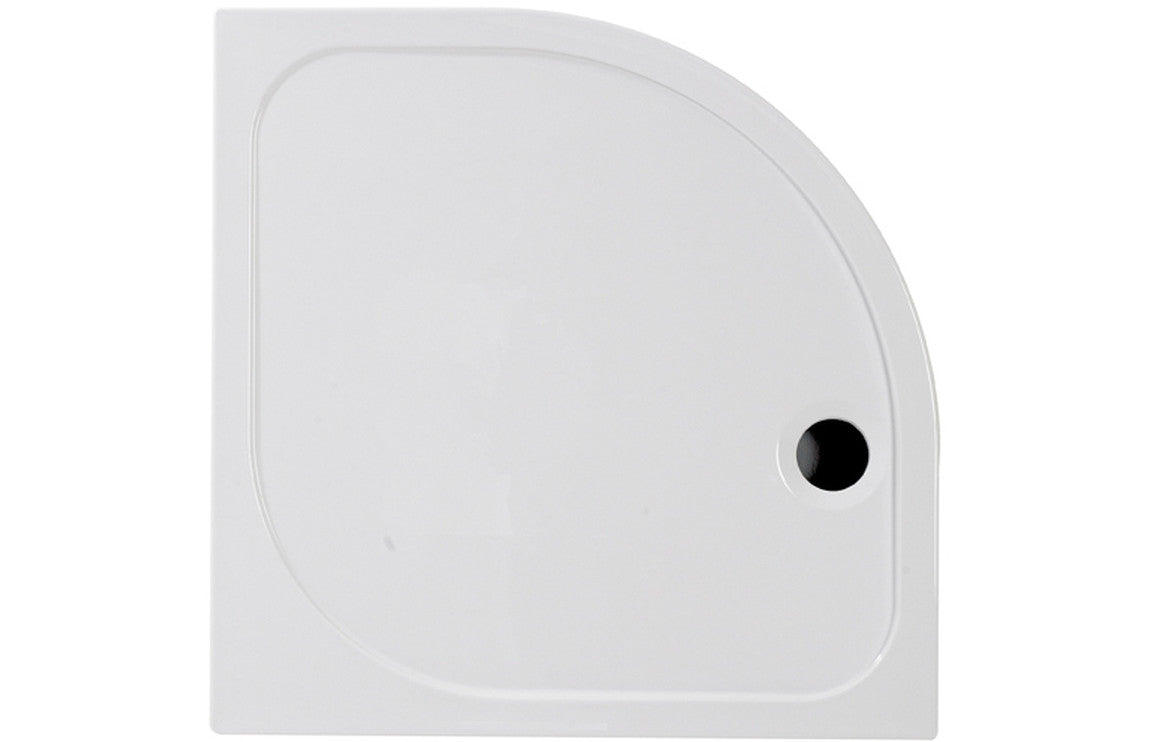 Quadrant ShowerTray & Waste-Shower Trays-DIETP1036-1000x1000mm-