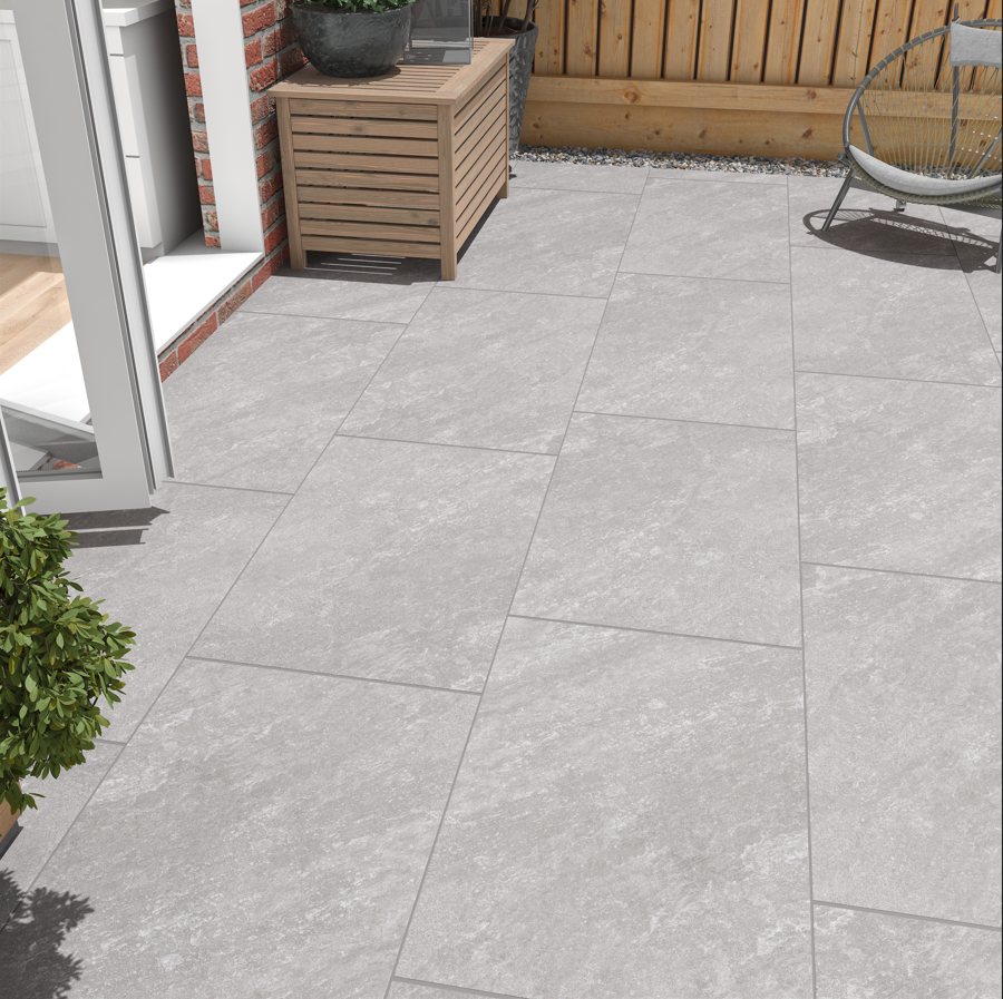 Quartz Grey Outdoor Slab 20mm 60x90cm