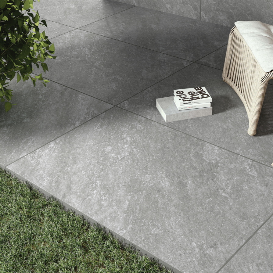 Quartz Grey 20mm Outdoor Porcelain Slab Tile 60x90cm