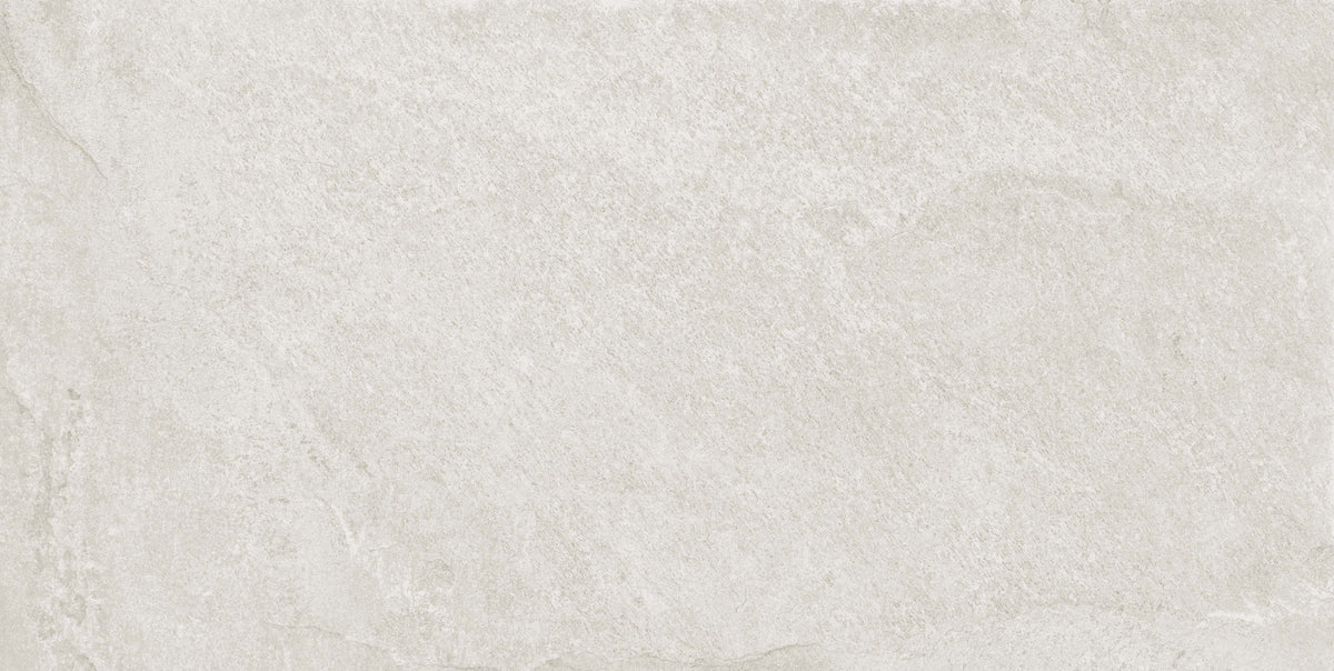 Ravenscraig White Outdoor Porcelain Slab Tile 60x120cm