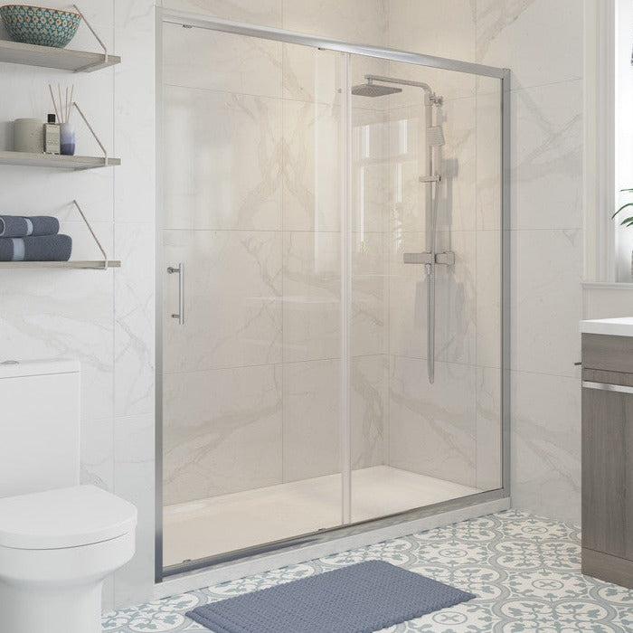 Reflexion Classix 1200mm Sliding Door & 700mm Tray Pack-Shower Enclosures-DISP1251-