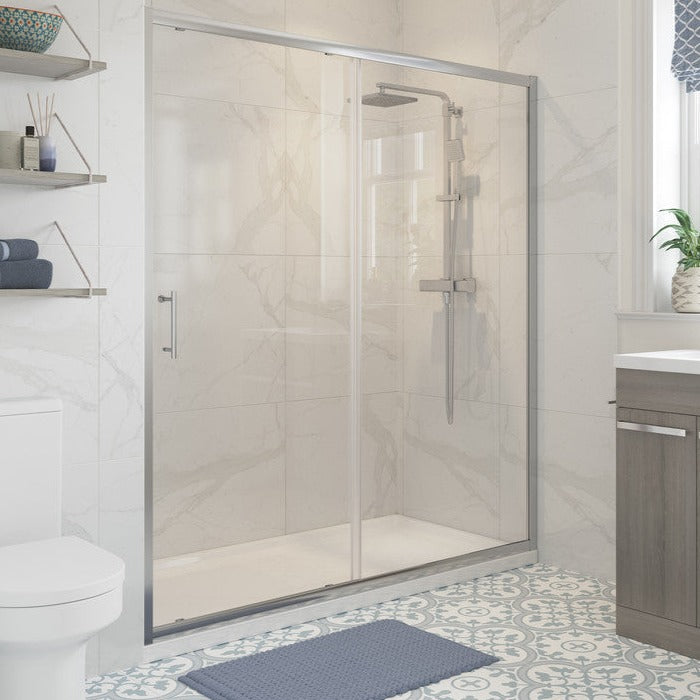 Reflexion Classix 1200mm Sliding Door & 900mm Tray Pack-Shower Enclosures-CAPDIESP1257-
