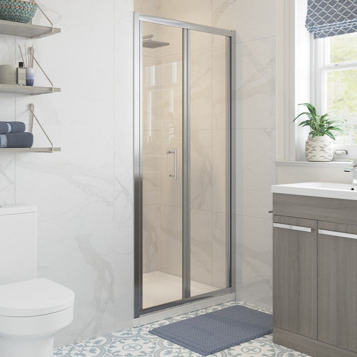 Reflexion Classix Bi Fold Shower Door 800mm-Shower Enclosures-DIEB8012-