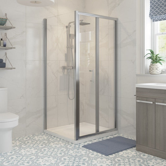 Reflexion Classix Bi Fold Shower Door 800mm-Shower Enclosures-DIEB8012-