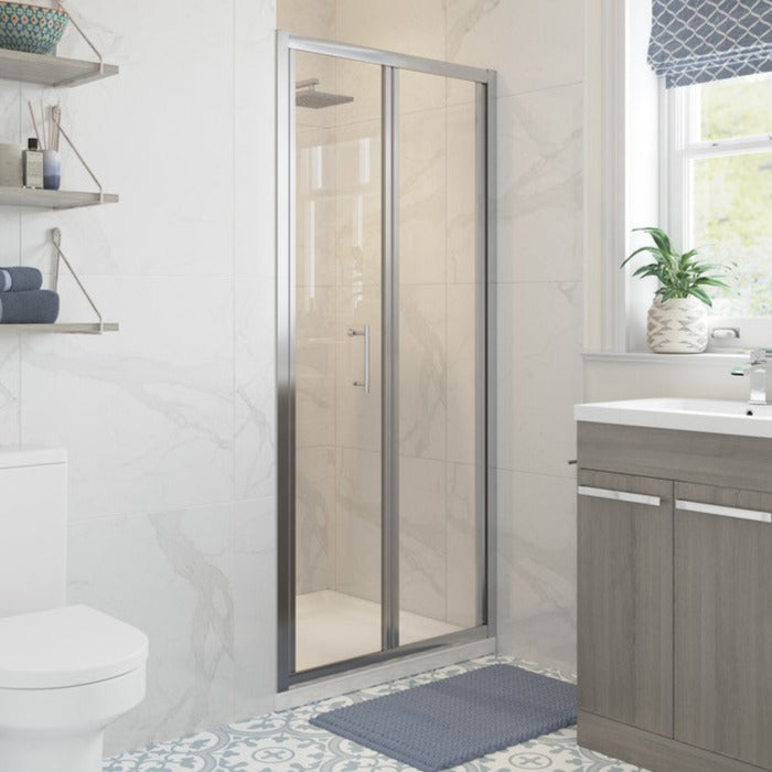 Reflexion Classix Bi Fold Shower Door 900mm-Shower Enclosures-DIEB9012-