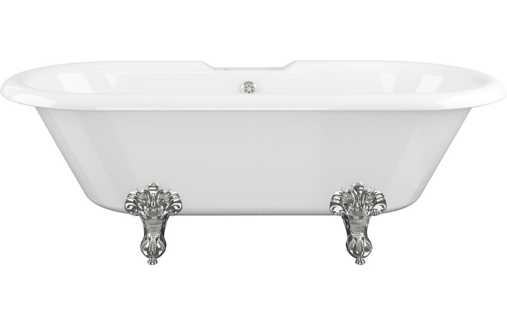 Richmond White Freestanding Bath with chrome claw feet.-Baths-DIBFP2020-