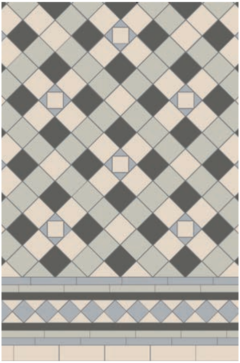 Original Style Victorian Richmond Monochrome Pattern