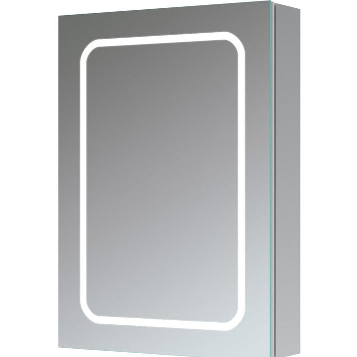 Rika 500mm 1 Door Front-Lit LED Mirror Cabinet-Mirrors-DIMS0114-