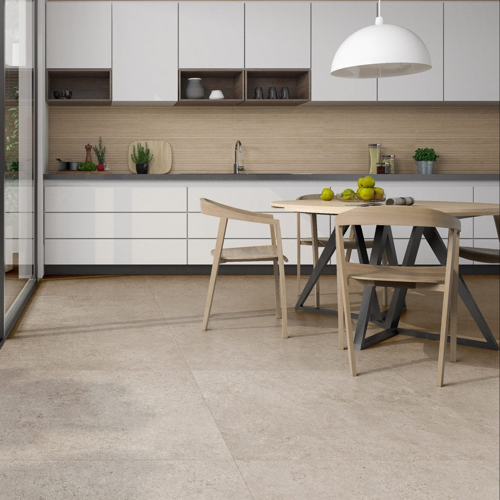 Roca Limestone Arena Porcelain Floor Tile 60x60cm
