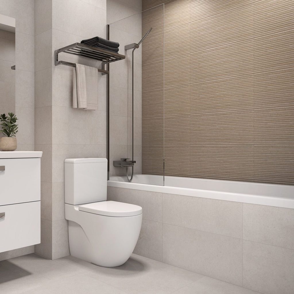 Roca Limestone Porcelain Wall Tile 30x90cm