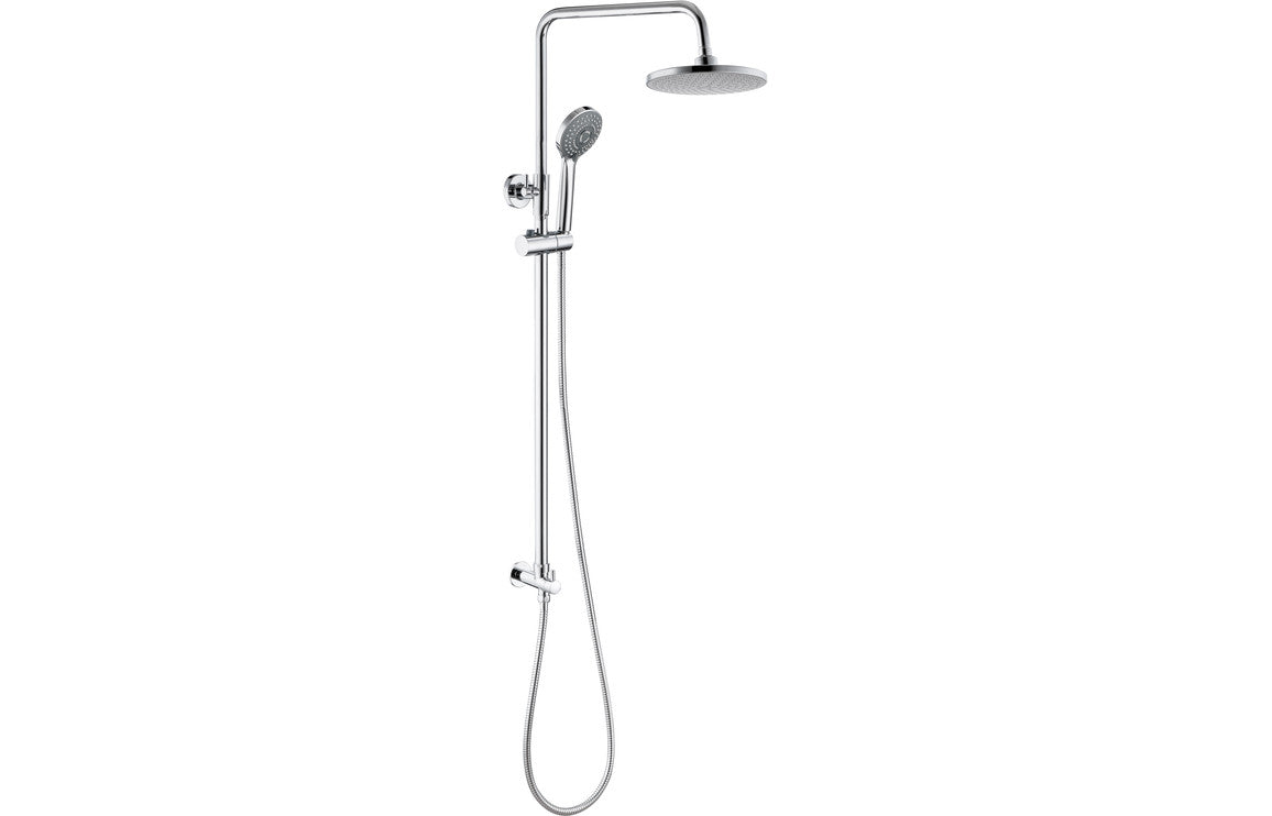 Round Shower Kit w/Overhead & Handset-Shower Rail Kits-DICM0626-