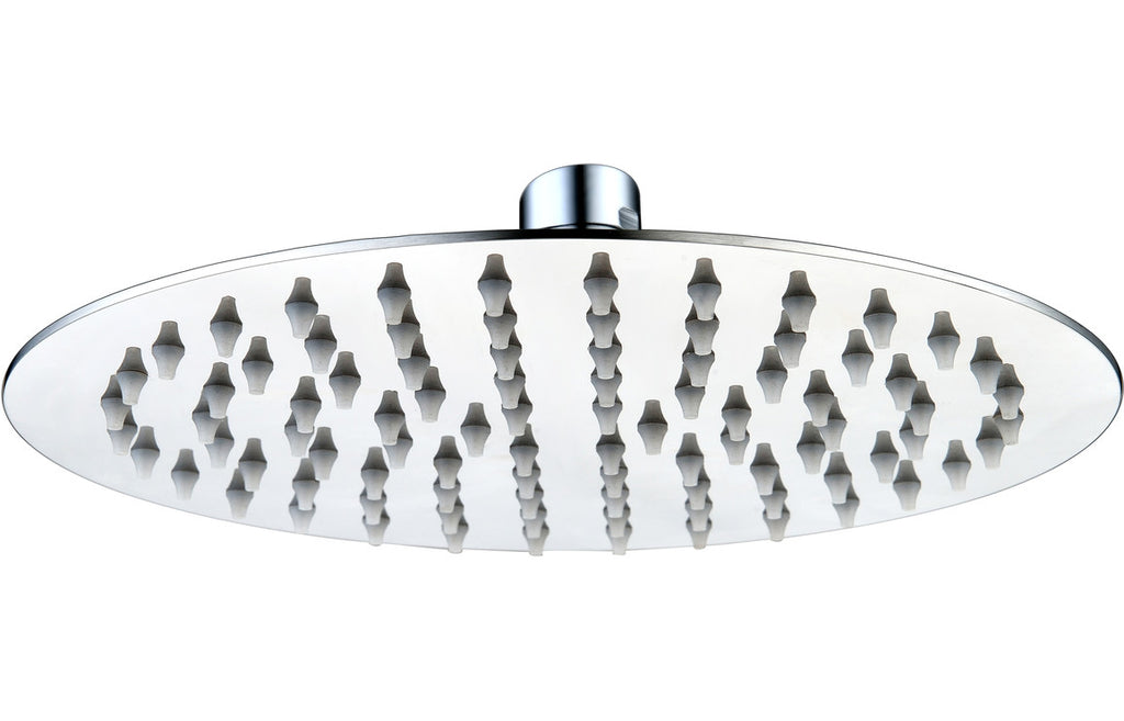 Round Ultraslim Showerhead - St/Steel-Shower Heads-DICM0636-200mm-
