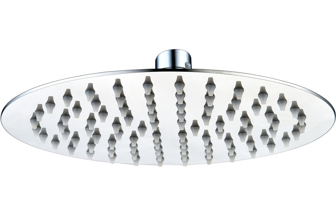 Round Ultraslim Showerhead - St/Steel-Shower Heads-DICM0636-200mm-
