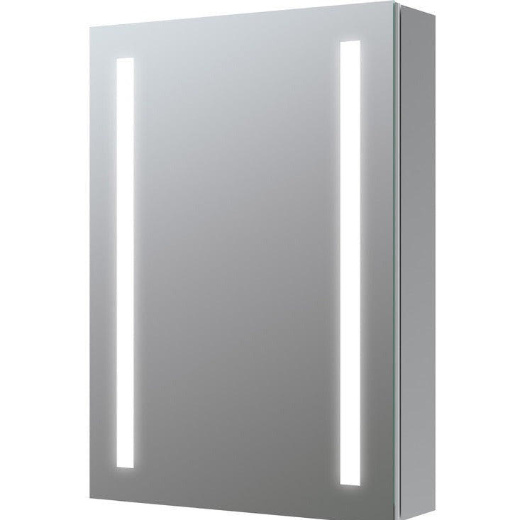 Sakura 500mm 1 Door Front-Lit LED Mirror Cabinet-Mirrors-DIMS0110-