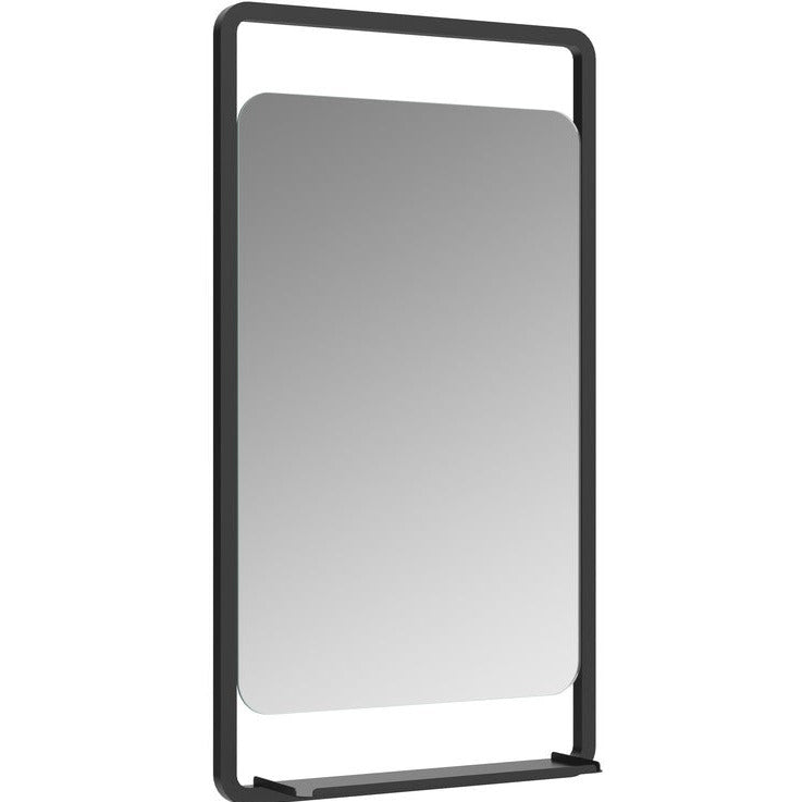 Sana 500mm Rectangle Mirror and Shelf-Mirrors-DIMS0100-