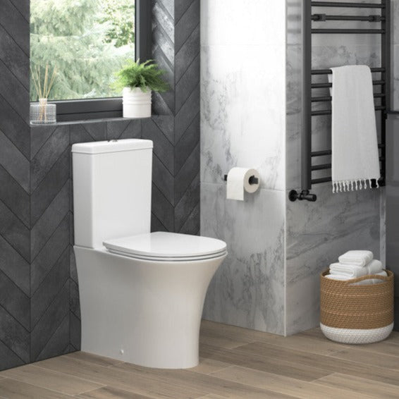 Sandra Rimless Back To Wall WC & Soft Close Seat-Toilets-DIPT0238-