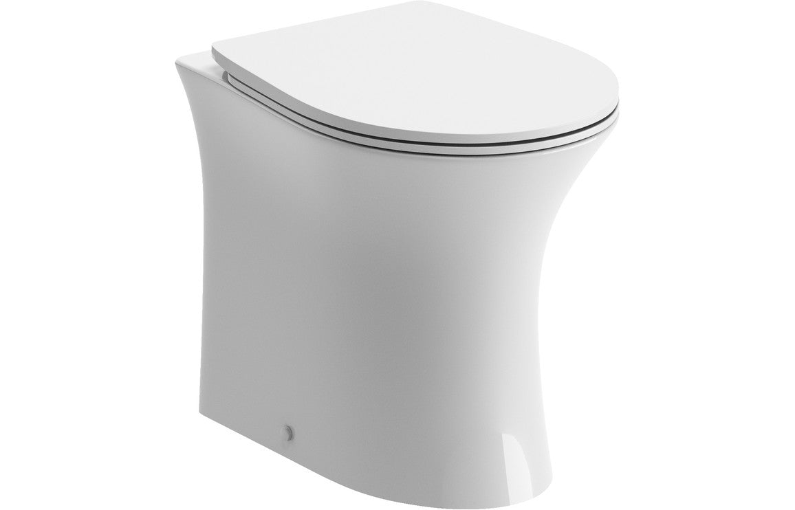 Sandra Rimless Back To Wall WC & Soft Close Seat-Toilets-DIPT0238-
