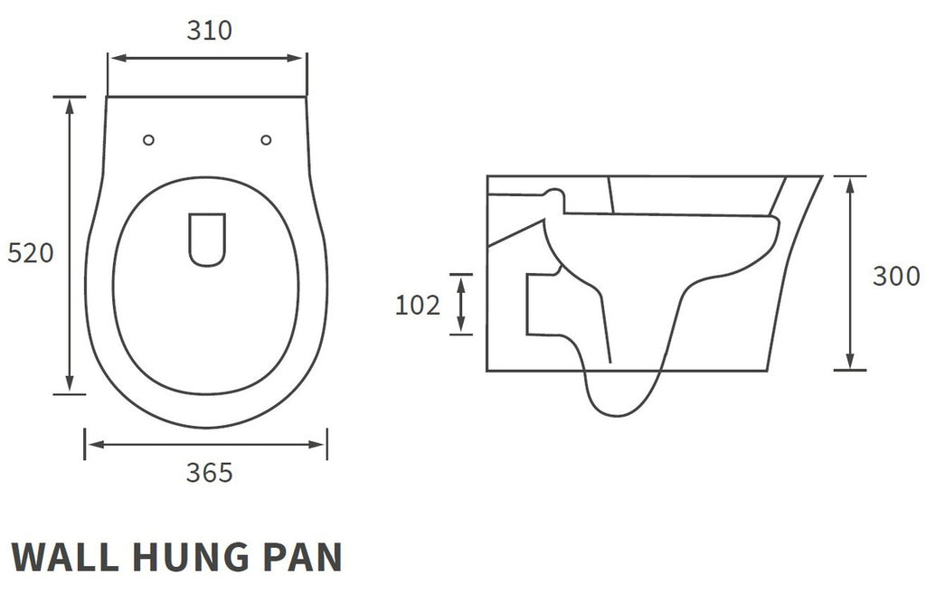 Sandra Rimless Wall Hung WC & Soft Close Seat-Toilets-DIPT0282-